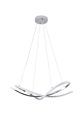 Šviestuvas kabinamas Domoletti Circus 19602P-CHR, LED, 4000 °K, 1 x 40 W, balta sp./chromo sp. / chromo sp.