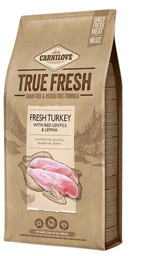Sausas šunų maistas Carnilove True Fresh Turkey, kalakutiena, 4 kg