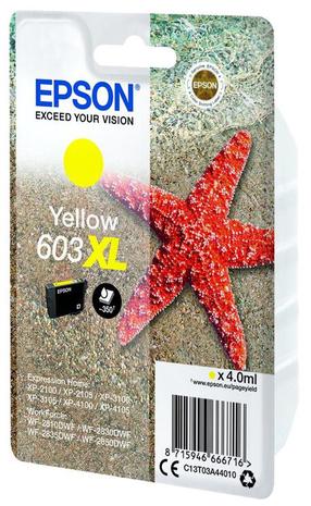 Чернила Epson 603XL, желтый цв.