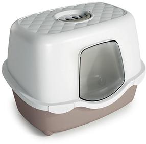 Закрытый кошачий туалет Zolux Chic Indoor Filter 590007VER Assorted, (цвет/дизайн выбирается случайным образом), закрытый, 56 см x 39 см x 39 см