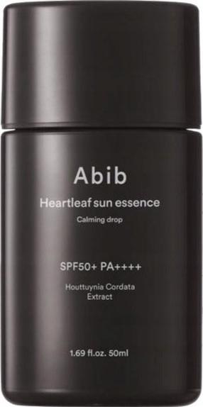 Priemonė įdegio priežiūrai veidui Abib Heartleaf Sun Essence Calming Drop SPF50+, 50 ml