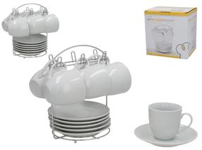 Tase ar apakštasi Kitchen&GO, balta krās., 0.180 l