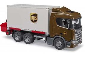 Игрушечный грузовик Bruder Scania Super 560R, 1:16, коричневый цв./белый цв.