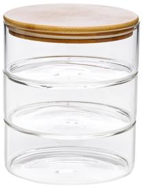 Mīklas nogatavināšanas trauku komplekts Forneza Jar Set Jar Set For-Dough3, caurspīdīga krās./brūna krās.