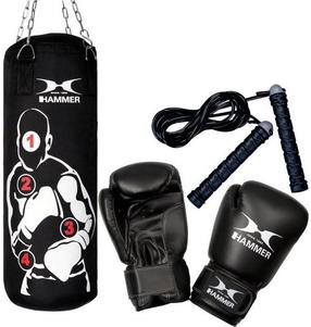 Rinkinys Hammer Sparring Pro Set, balta sp./juoda sp.