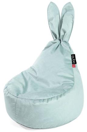 Кресло-мешок Baby Rabbit Menthe Velvet Fit, синий цв., 120 л