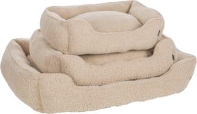 Кровать для животных Flamingo Adeline 527108, бежевый цв., 100 x 80 x 25 cм