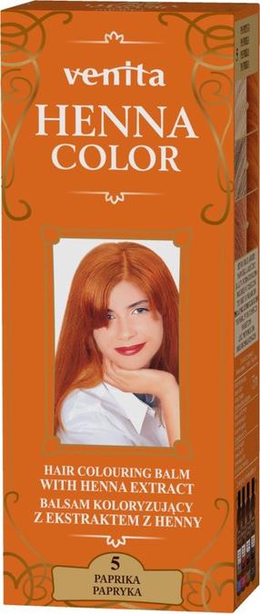 Plaukų dažai Venita Henna Color, paprika sp., 5, 75 ml