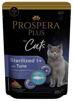 Mitrā kaķu barība Prospera Plus Cat Pouch, tunzivis, 0.085 kg