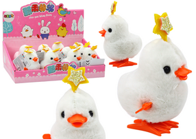 Заводная игрушка Lean Toys Chicken, белый цв.