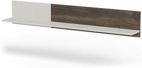 Sieninė lentyna Random, ruda sp./balta sp., 25 cm x 150 cm x 20 cm