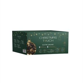 Lempučių girlianda Christmas Touch XY-200LED-WW-T, 20 m, šiltai balta sp., 200 LED