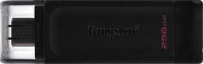 USB atmintinė Kingston DataTraveler 70, juoda sp., 256 GB