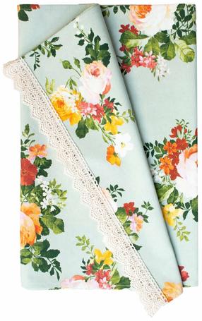 Stalo takelis stačiakampė Home4you Summer Flower, geltona/žalia/rožinė, 45 x 116 cm