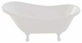Vonia, laisvai pastatoma Besco Otylia, 160 cm x 77 cm x 69.5 cm, ovalas, balta sp.