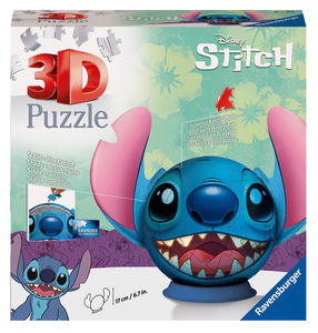 3D puzle Ravensburger Ball Stitch with ears, 77 gab., zila krās.