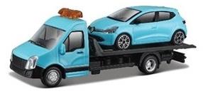 Игрушечный автовоз Bburago Street Fire Flatbed 31401, 1:43, синий цв.