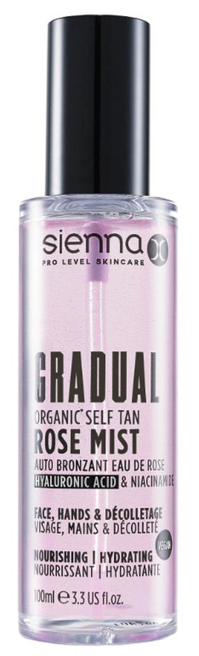 Спрей-автозагар Sienna X Gradual Organic Rose Mist, 100 мл