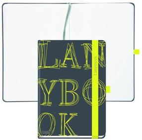 Записная книжка Lanybook L-Y-O, A6, желтый цв./серый цв.