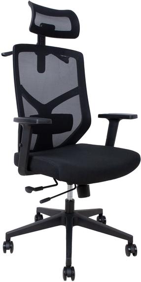 Töötool Home4you Lina 14518, 67 x 70 x 120 - 128 cm, must v.