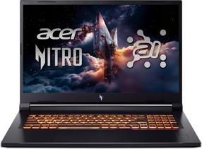 Portatīvais dators Acer Nitro V 17 ANV17-41-R27Z NH.QYUEL.001, AMD Ryzen™ 7-260, 32 GB, 1 TB, 17.3 ", Nvidia GeForce RTX 5060, melna krās., ANGĻU (US), Windows 11 home