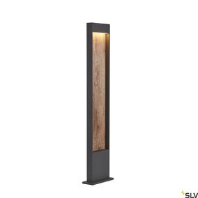 Pastatomas lauko šviestuvas SLV Flatt Pole, 9.7W, LED, IP65, ruda sp., 4.5 cm x 100 cm