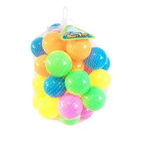 Kamuoliukų rinkinys baseinui, ⌀ 6.5 cm, 50 vnt, įvairių spalvų