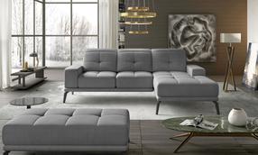Kampinė sofa Torrense Monolith 84, pilka sp., dešininė, 175 x 265 cm x 98 cm