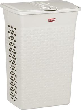 Skalbinių krepšys Branq Rectangular, 55 l, balta sp., 42.6 cm x 32.1 cm x 61 cm