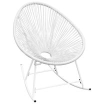 Krėslas VLX Rocking 42074, balta sp., 77 cm x 72.5 cm x 90 cm