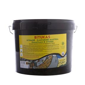 Bituminė mastika Alytaus Chemija Bitukas, 10 l, juoda sp.