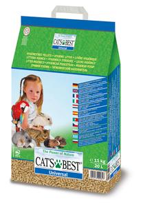 Kačių kraikas Cat's Best Universal, medienos drožlių (nesušokantis), 11 kg, 20 l