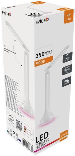 Galda stāvlampas Avide Mood, LED, 4W, balta krās./balta krās.