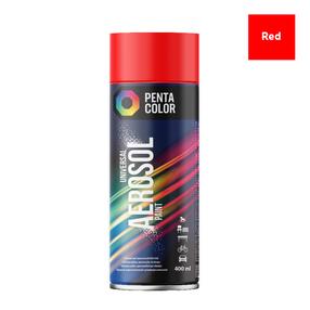 Краски в аэрозоле Pentacolor Universal, простые, red (ral 3020) цв., 0.4 л