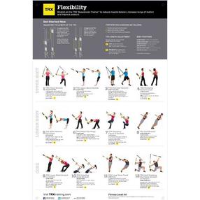 Плакат тренировки гибкости тела TRX Poster V2 All Body Flexibility, 86 см