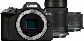Peeglita kaamera Canon EOS R50/RF-S 18-45mm/RF-S 55-210mm, must v.
