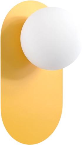 Lampa sienas Emibig Viva K1 1552/K1, G9, 1 x 8 W, balta krās. / oranža krās., 10 x 10 cm