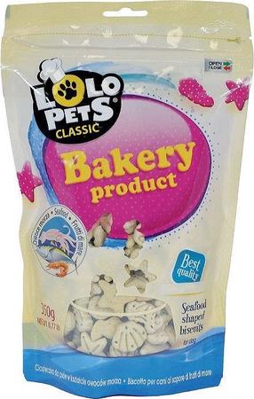 Лакомство для собак Lolo Pets Classic Bakery Product Seafood Shaped Biscuits, 0.35 кг