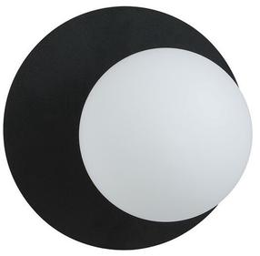 Lampa sienas Emibig Oslo K1 1187/K1, E14, 1 x 10 W, balta krās./melna krās. / melna krās.