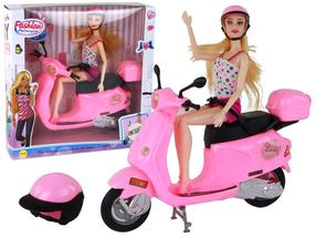 Lelle Lean Toys Fashion Motorcycle 16621, 30 cm, rozā krās.