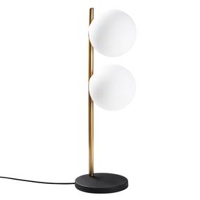 Galda stāvlampas Opviq Dual 13761, E14, 40W, balta krās./zelta krās.