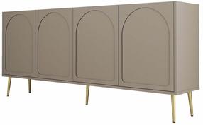 Konsolinis staliukas Kalune Design Lyon 80, aukso sp./atlas sp., 35 cm x 180 cm x 80 cm