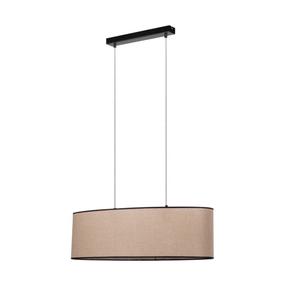 Šviestuvas lubų Britop Negro, E27, 2 x 40 W, smėlio sp. / juoda sp., 24 x 30 x 80 cm