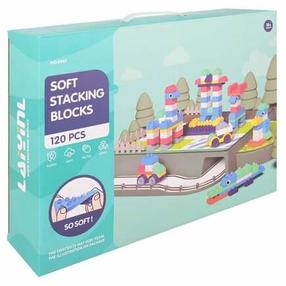 Mänguklotside komplekt Soft Stacking 19456, 120 tk