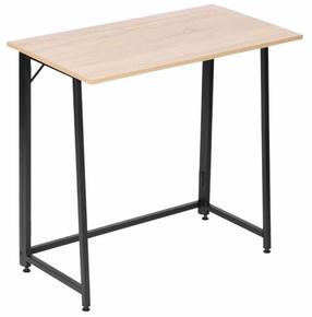 Saliekams rakstāmgalds ModernHome Loft Style, 80 cm x 45 cm, 76 cm, melna krās./brūngans krās.