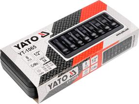 Набор ударных головок Yato YT-1065, T30, 78 мм, 1/2"