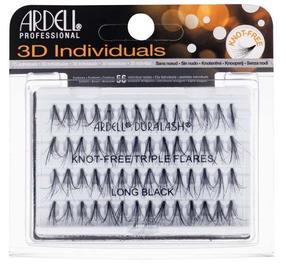Mākslīgās skropstas Ardell 3D Individuals Duralash Knot-Free 140242, 56 gab., melna krās.