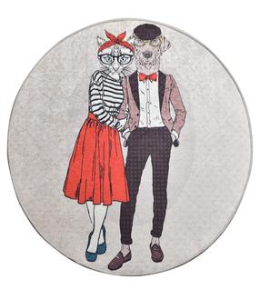 Kilimas Conceptum Hypnose Best Couple, įvairių spalvų, 100 cm x 100 cm