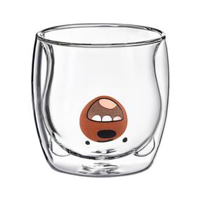 Dvigubo stiklo puodelis Ambition Verre Teddy Bear, skaidri sp., 0.300 l