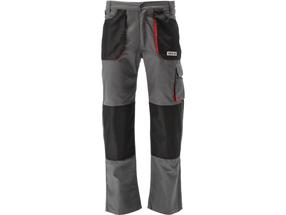 Darbo kelnės vyrams Yato Dan YT-80289, juoda sp./raudona sp./pilka sp., 2XL dydis